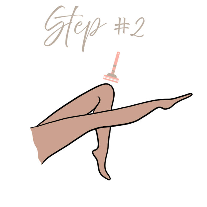 12 Hours before your spray tan: Hair removal