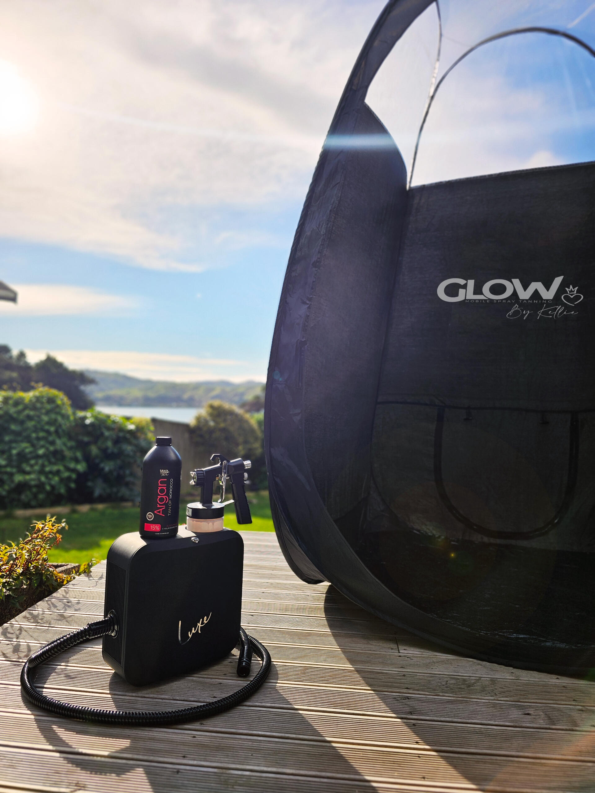 Mobile spray tan booking in Wellington Booking for two